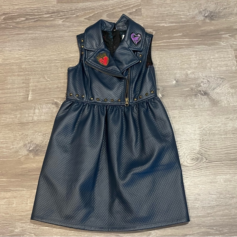 EVIE DESCENDANTS dress faux leather costume - size 5/6